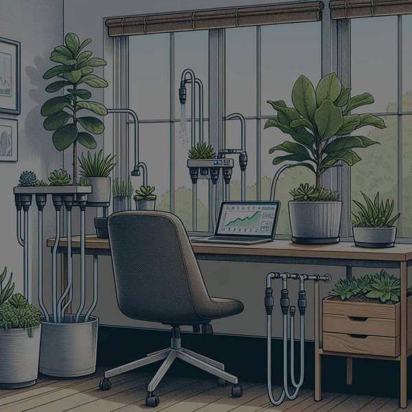 How Can You Create a Self-Watering Plant System for Your Home Office?